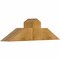 Ekena Millwork Portland Rough Sawn Timber Gable Bracket, Western Red Cedar, 36"W x 10"H x 6"D x 6"F, 7/12 Pitch GBW036X10X0606POR00RWR - alternate 3